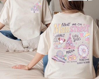 Meet Me On Main Street Shirt, Retro Main Street USA Shirt, Magic Kingdom Shirt, Disney Trip Matching Shirt