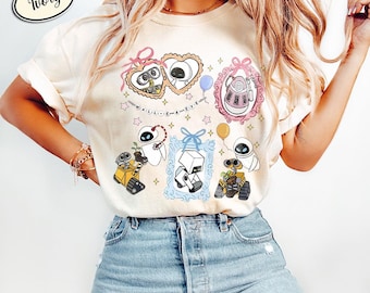 Coquette Wall-E Eve Pixar Couple Shirt, Disneyland Trip Apparel