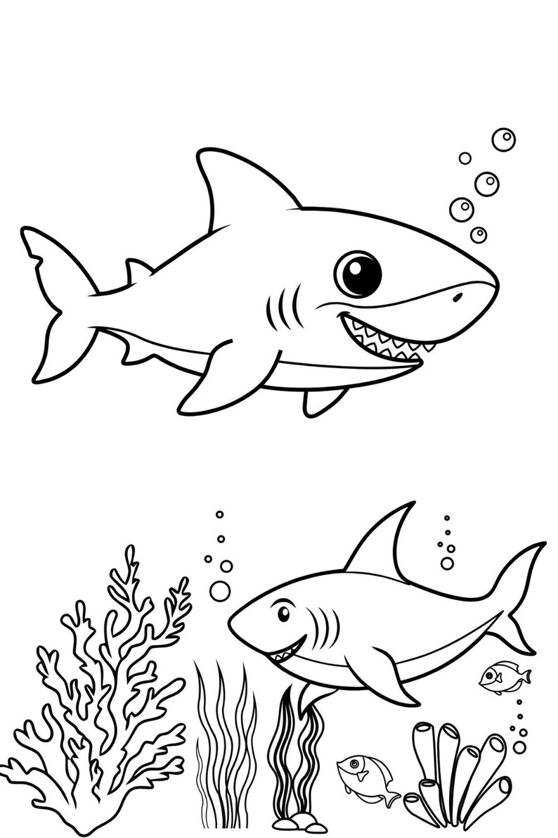 Sea Life Coloring Pages – Printable Ocean Animals for Kids (10 Pages ...