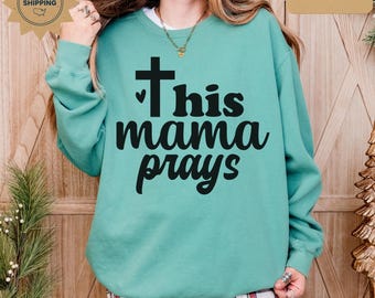 Blessed Mama Shirt Christian Mom Comfort Colors Tee