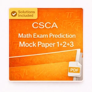 CSCA Math March 15th Prediction Mock Test Papers Bundle (Vols 1-3)  | CSCA Math Prediction Paper 2026 March 15 | Bilingual PDF