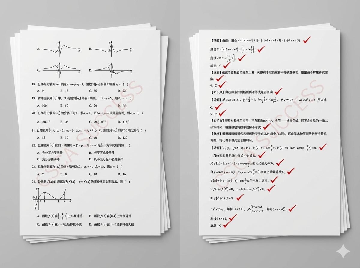 CSCA Math Mock Test Vol.3 | Bilingual Chinese/english | Study Guide ...