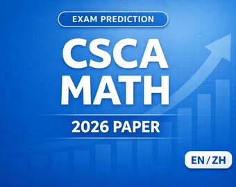 Documento de predicción del examen CSCA Math 2026 Vol.1 (EN/ZH)