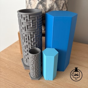 Laberinto de rompecabezas con impresora 3D: varios tamaños y colores personalizados. ¡Contiene regalos en el interior!
