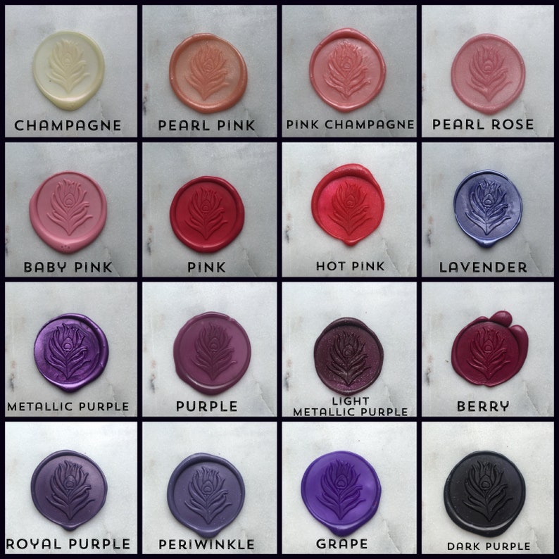 Curly Font Monogram Wax seal Sticker F