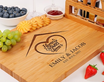 Personalized New Home Charcuterie Board, Engraved Wood Board, Custom First Home Gift, New Home Gift Idea, Realtor Closing Gift