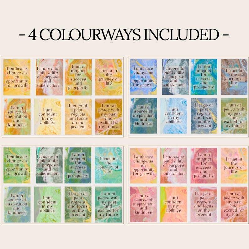 Printable Affirmation Cards | Aesthetic Daily Affirmations | Calm ...
