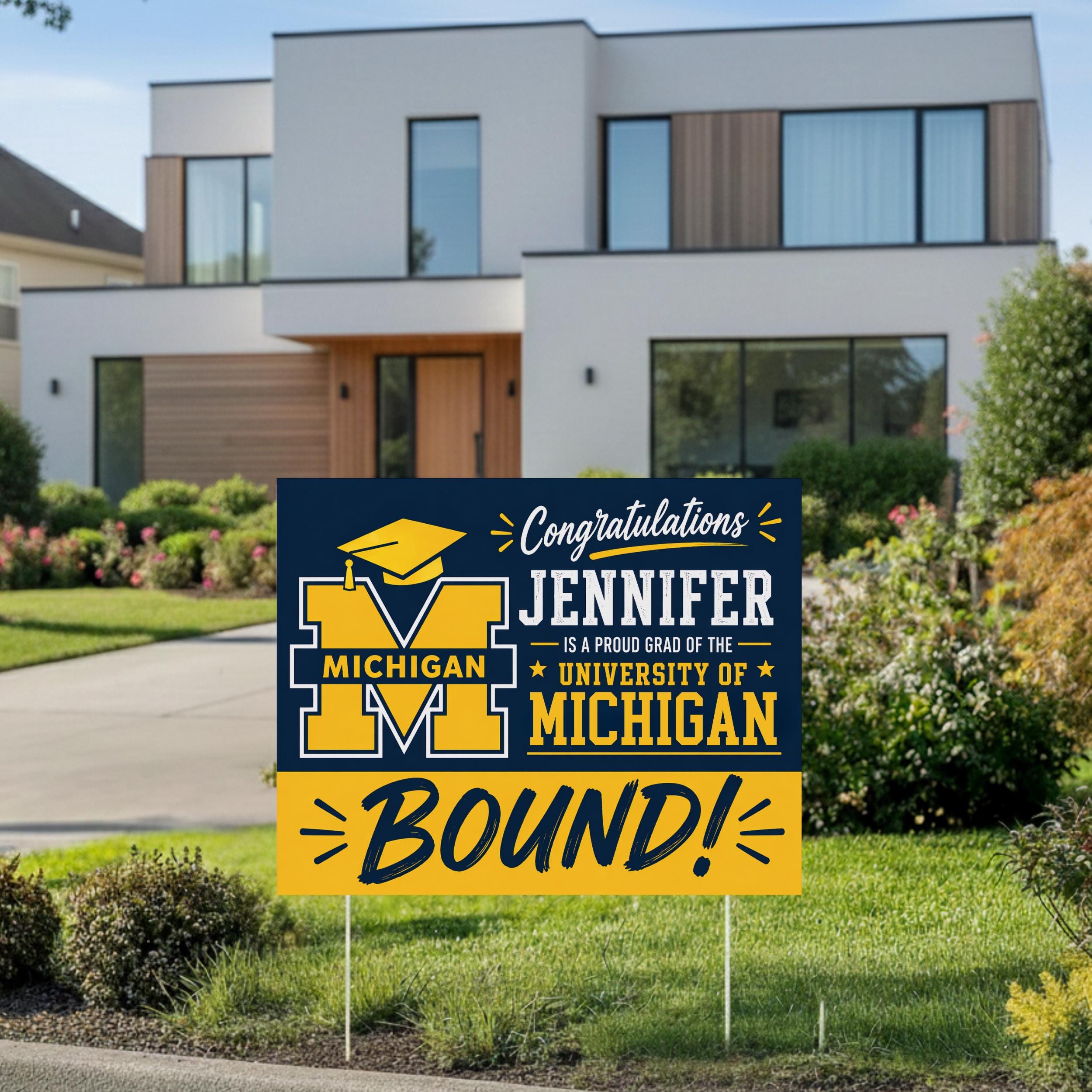 College Bound Yard Sign, Senior Graduation Sign, College Bound Gift ...