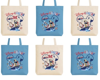 Disney Cruise Tote Bag, Mickey and Friends Vacation Bag, Custom Cruising Tote, Disneyland Wish Trip Bag