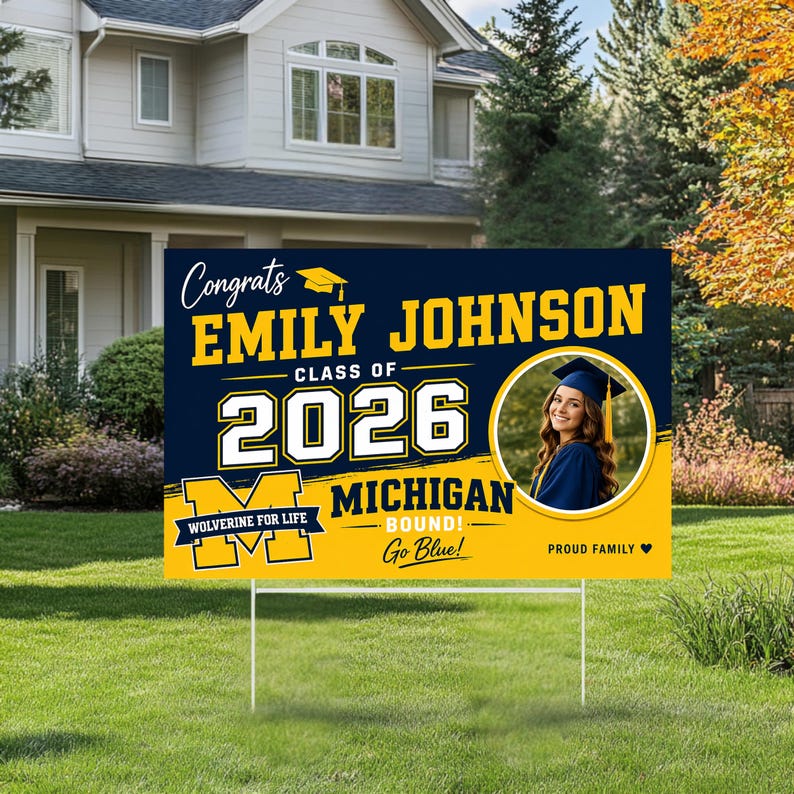College Bound Yard Sign, Senior Graduation Sign, College Bound Gift ...