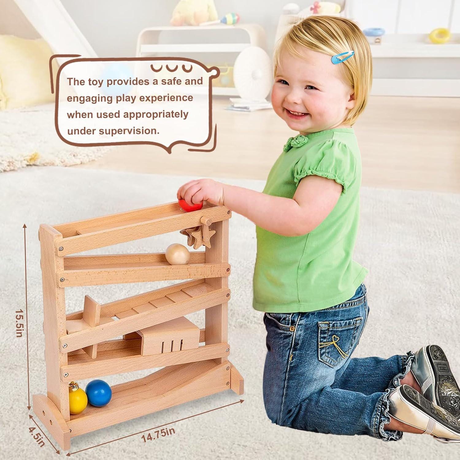 Montessori Tracker Ball Drop Wooden Toy for Toddlers Babies - Etsy