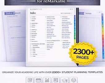 Planificador estudiantil reMarkable 2 2026 / PDF académico con hipervínculos