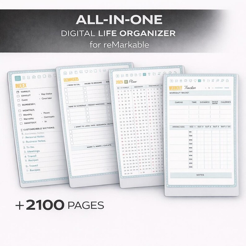 Ultimate All-in-one Planner 2026 for Remarkable Paper Pro & Move ...