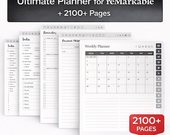 Planificador definitivo 2026 para reMarkable 2 / PDF digital con hipervínculos