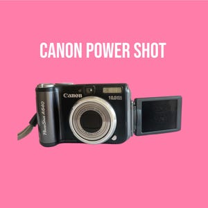 Black Canon Powershot A640, Compact Digital Camera 10 MP, 4× Zoom