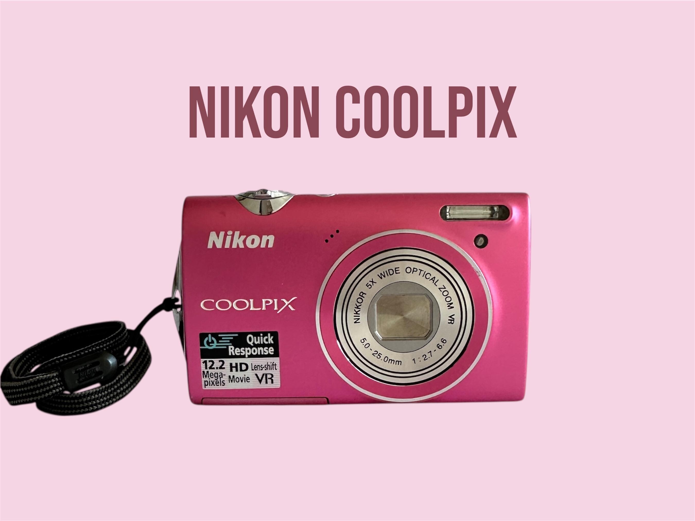 Vintage Nikon Coolpix S5100 Pink, Compact Digital Camera 12 MP, 5 