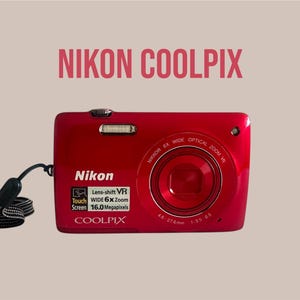 Nikon COOLPIX S4300 — 16 MP Compact Digital Touch Camera, 6× Zoom, Red