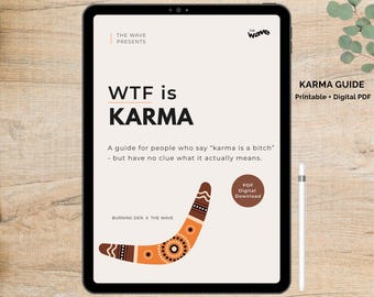 Karma Guide, Shadow Work Workbook, Modern Spirituality & Self-Awareness Journal | Energy Guide, Intentions Tracker (Digital PDF)