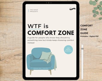 Self-Growth Guide Printable, Comfort Zone PDF, Self-Growth Worksheet, Self-Care Journals, Self Growth Guided Journal, Self Care Workbook