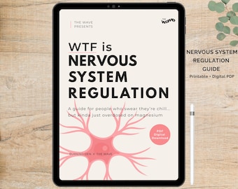 Nervous System Regulation Guide, Stress Cycle Reset Workbook, Emotional Regulation PDF, Coping Skills, Anxiety Relief Tools
