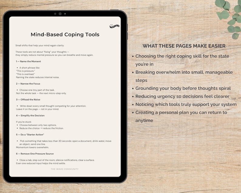 Coping Skills Workbook Printable, Stress Relief Worksheets, Emotional ...