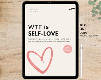 Self-Love Guide PDF, Self Love Guided Workbook, Self Acceptance, Self-Love Journal Printable, Self Love Gift, Self-Love Care Digital