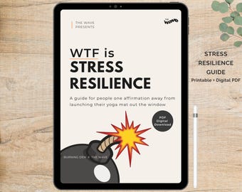 Stress Resilience Workbook, Stress Cycle Guide, Coping Skills PDF, Burnout Recovery Tools, Mental Health Printable, Anxiety Relief