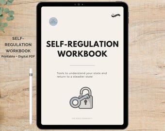 Self-Regulation Workbook | Printable State Awareness Worksheets, Daily Regulation Tools, Mood & Energy Tracking Pages, Mental Habits Tracker