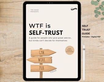 Self-Trust Guide PDF, Decision-Making Guidance, Self-Doubt Help, Confidence-Building, Self Growth Guided Journal, Mental Clarity Tools