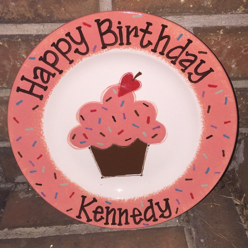 Personalized Birthday Plate Etsy