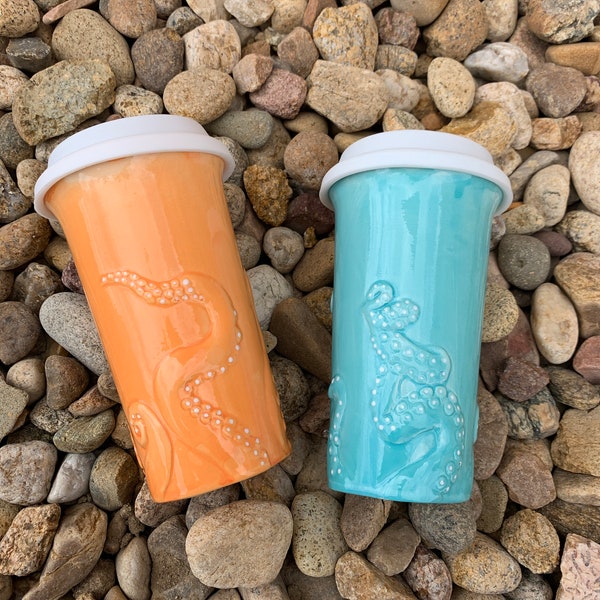 Octopus Travel Mug Etsy