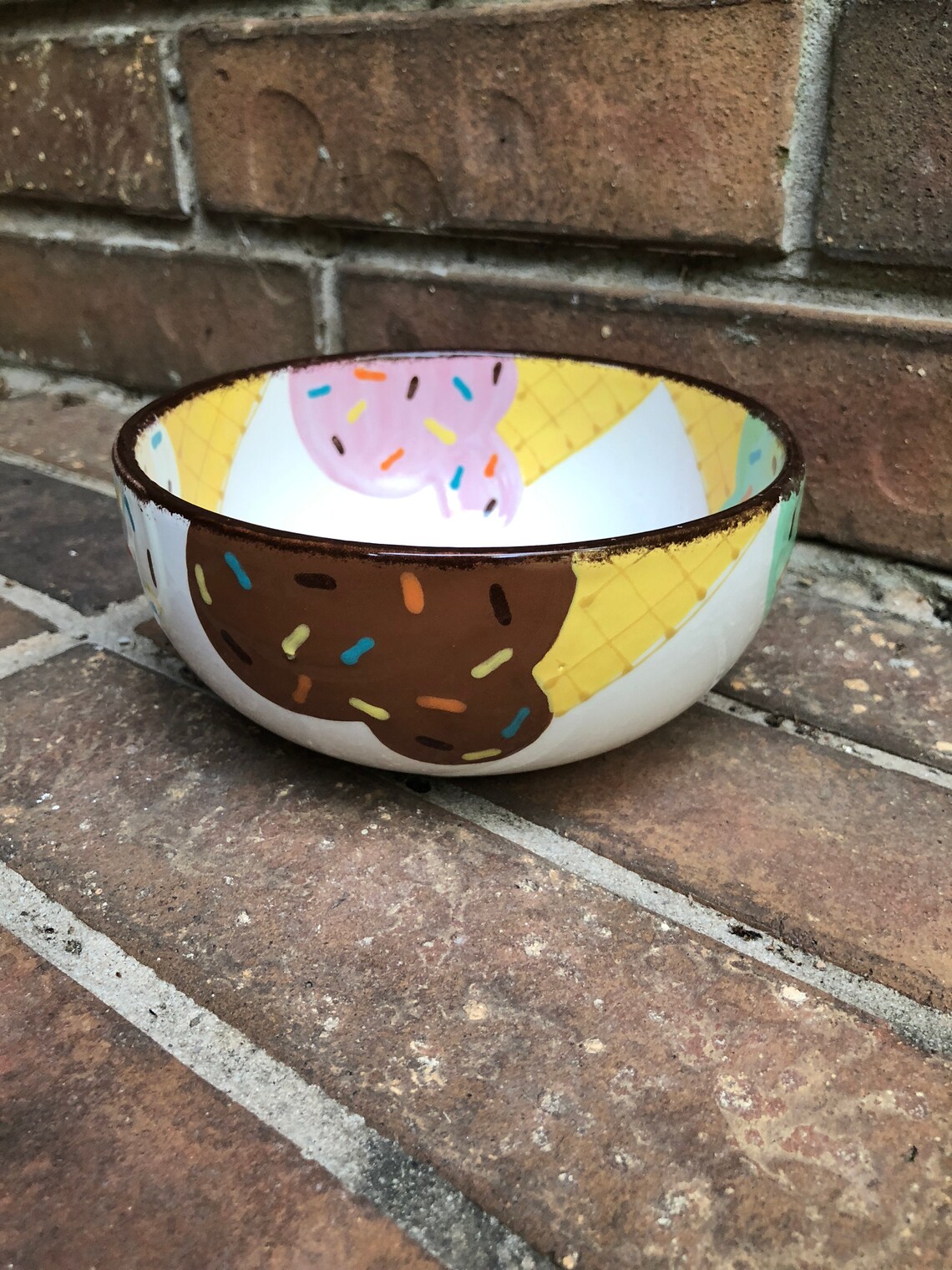 Personalized Ceramic Ice Cream Bowl Etsy