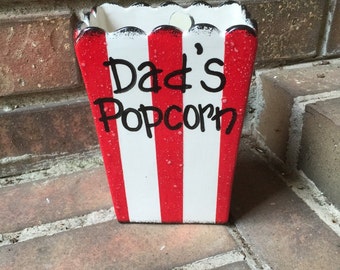 Personalized Individual Square Popcorn Bowl