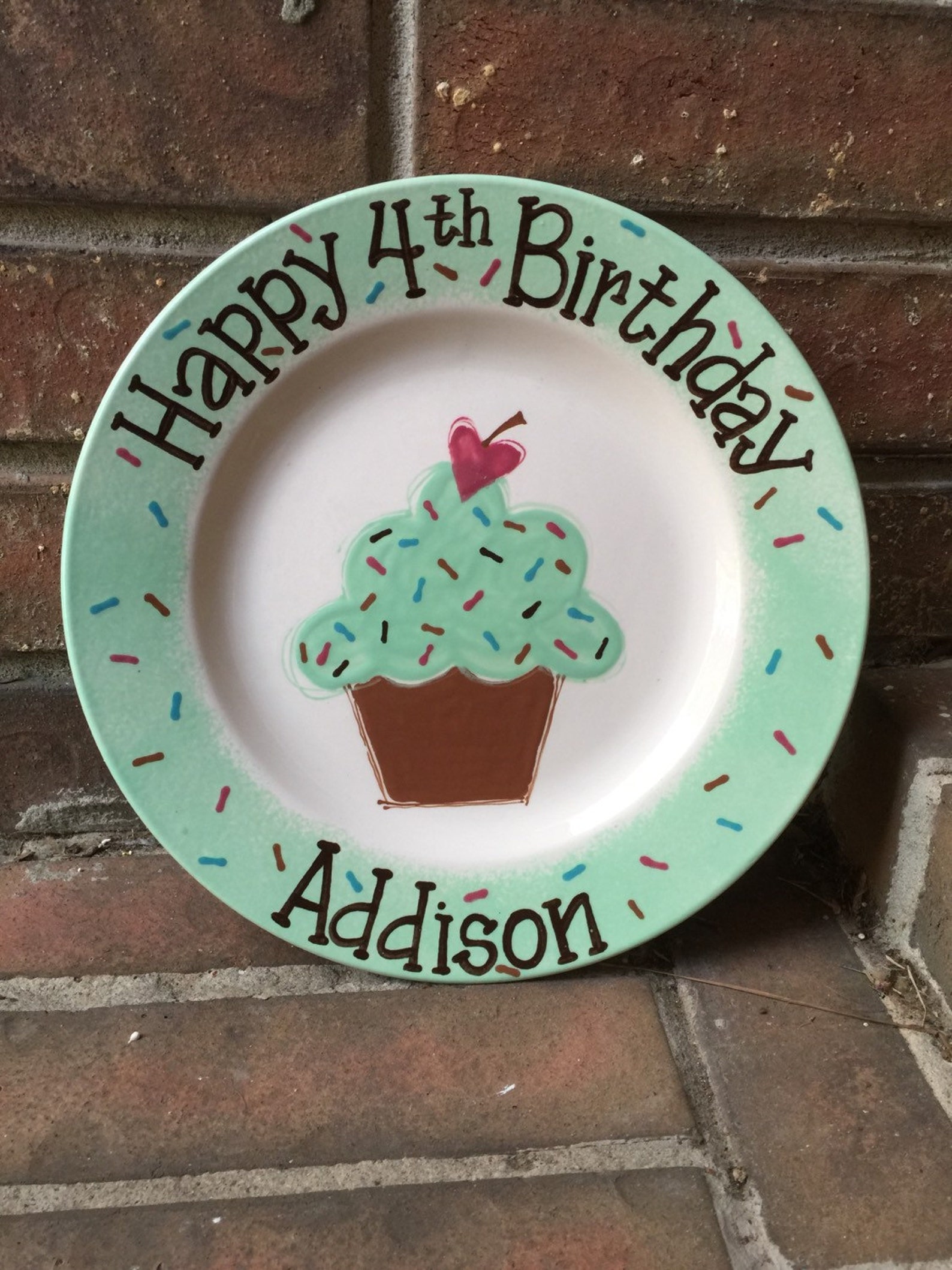 Personalized Birthday Plate Etsy