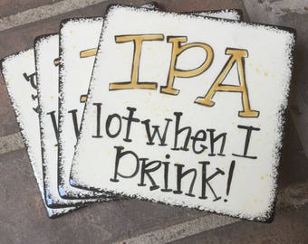 Handpainted Beer Coaster