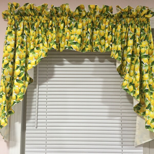 Lemon Curtains Etsy