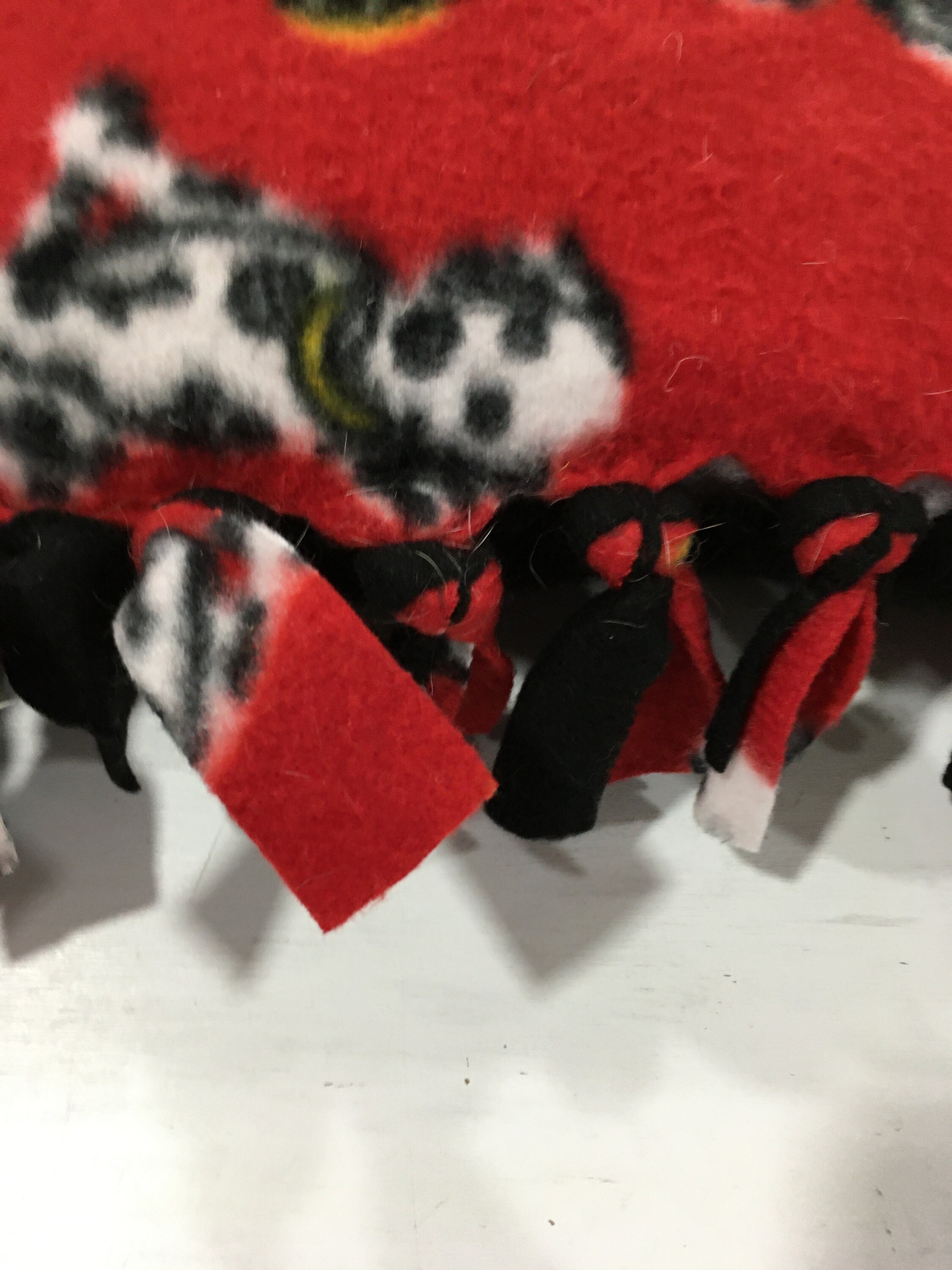 Fleece Tied Dog Bed Etsy