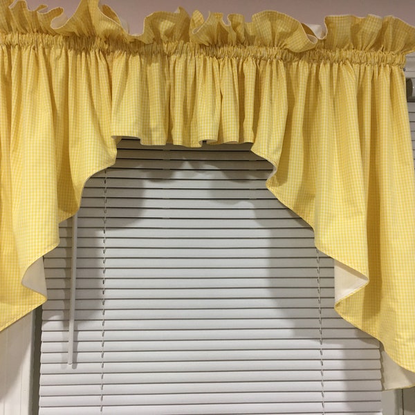 Yellow Valance Etsy