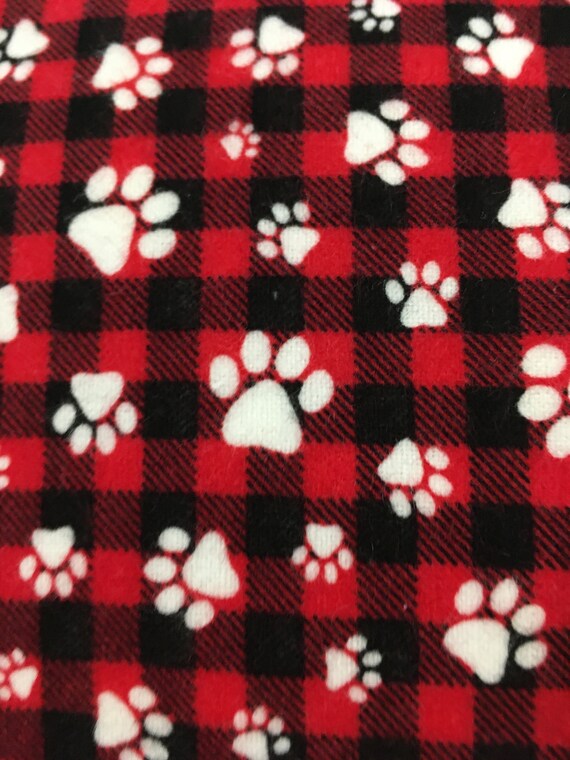Paw Print Flannel Pillowcases