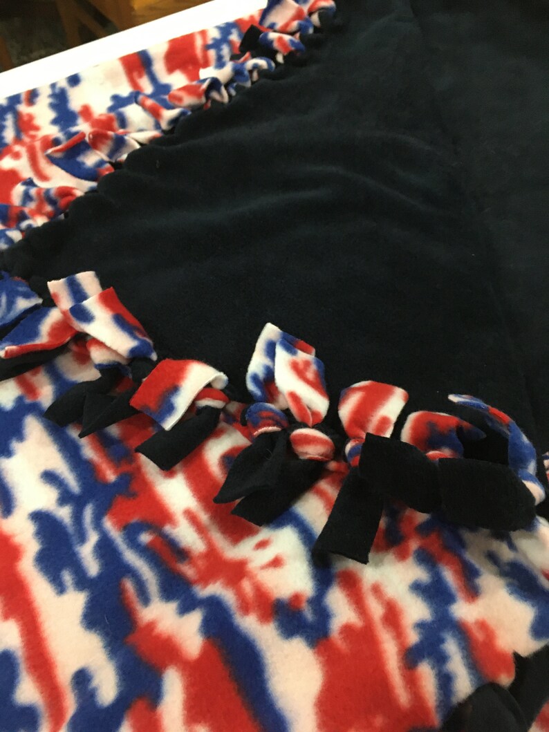 Hand Tied Blanket Etsy