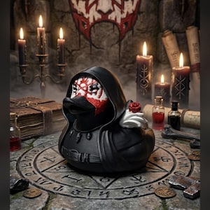 Sleep Token Inspired Duck | Vessel Cult Fan Collectible, Hand-Painted Ritual piece. image 2