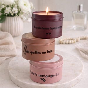Gepersonaliseerde en humoristische geurkaars, een ideaal cadeau voor vrouwen, moeders, oma's en andere dierbaren.
