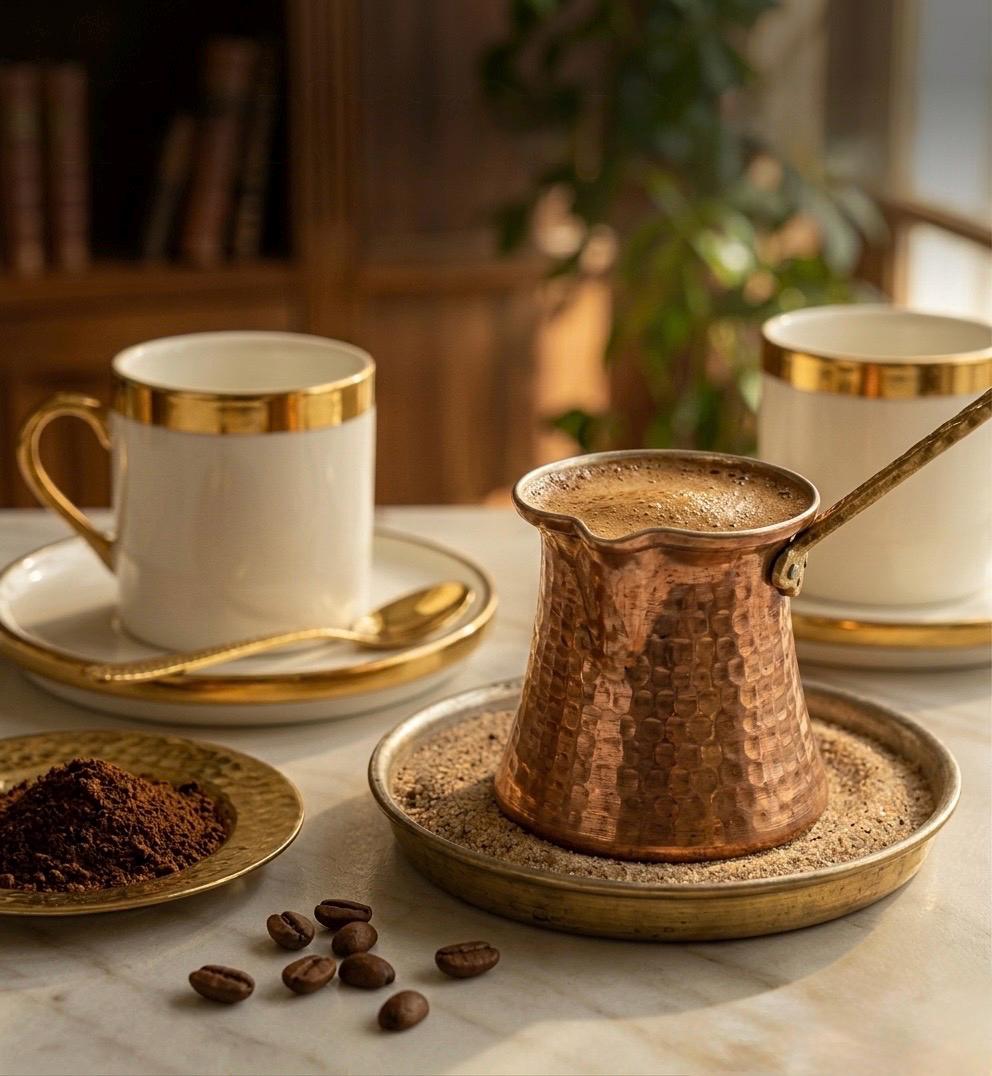 Türkische Kaffeetassen 2er Set mit Goldrand | Mokka & Espresso Tassen | Weiß Gold | Elegantes Kaffee Set | Geschenkidee