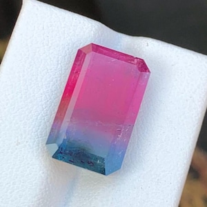 12.53 crt Bicolour  tourmaline  from Afghanistan