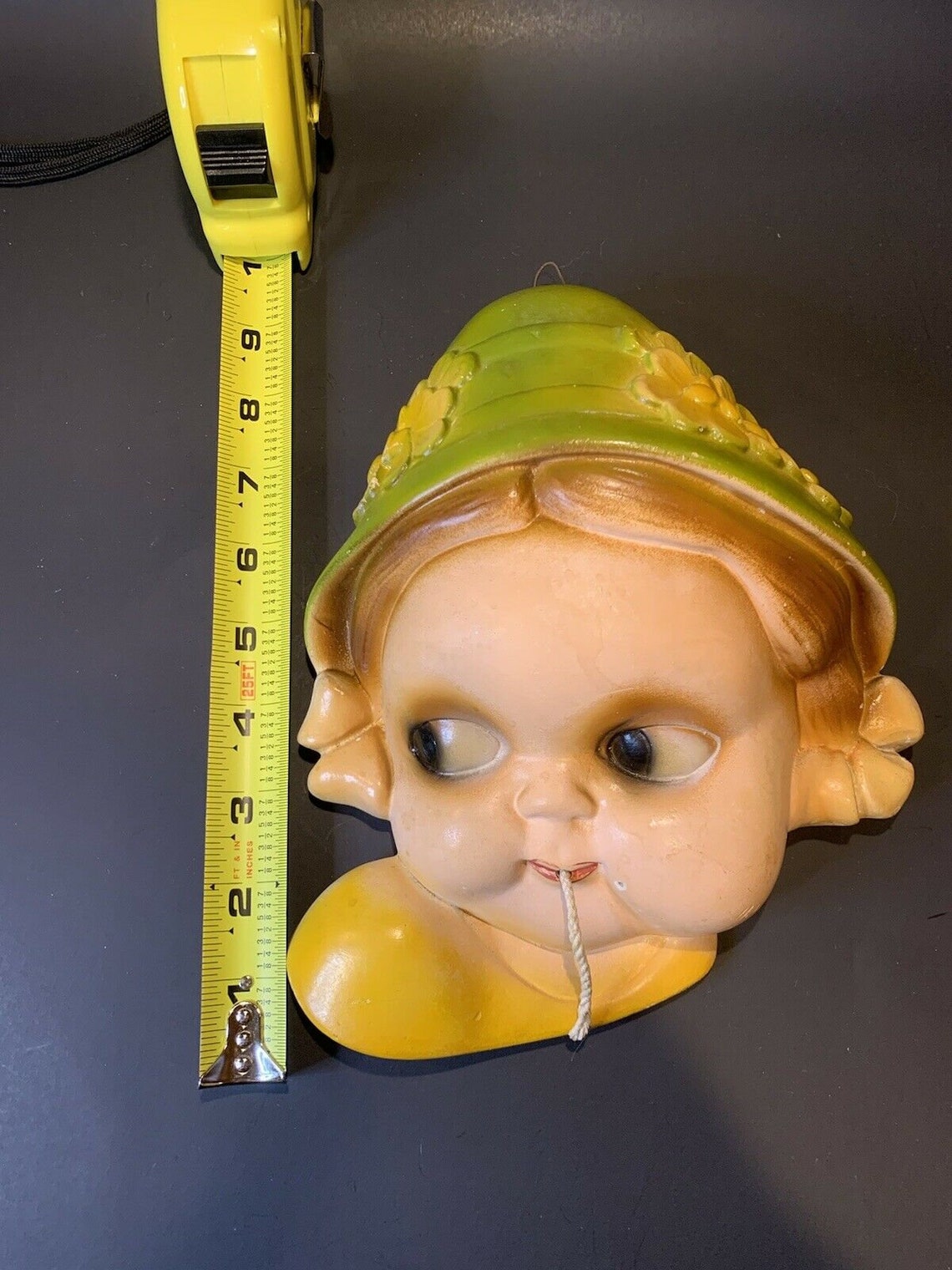 Vintage Chalkware String Holders Set of Boy and Girl Very Etsy UK