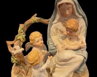 Ceramica Excelsis 1977 Limited Edition #1621 Mary, Jesus and Angels