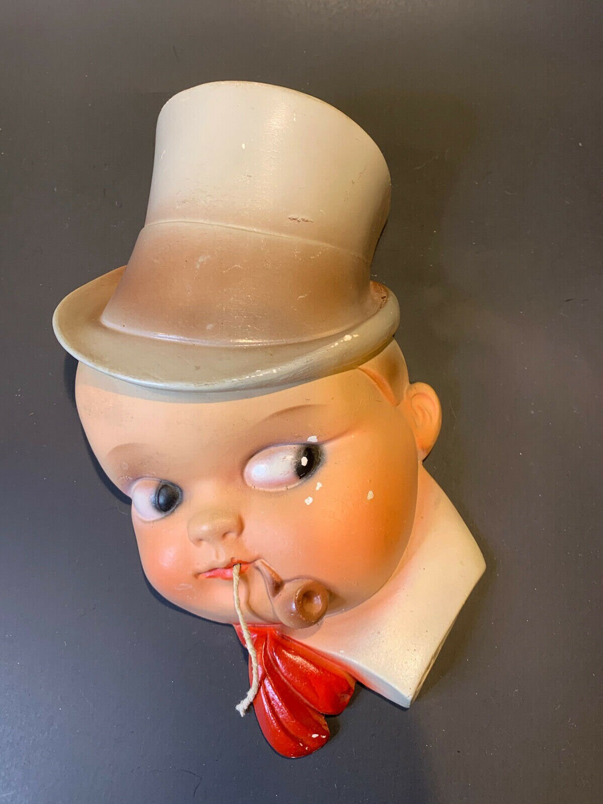 Vintage Chalkware String Holders Set of Boy and Girl Very Etsy UK