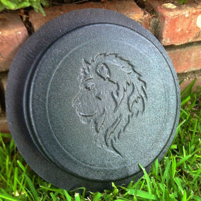 Lion Leo Concrete Cement Stepping Stone Paver Stone Mold Etsy