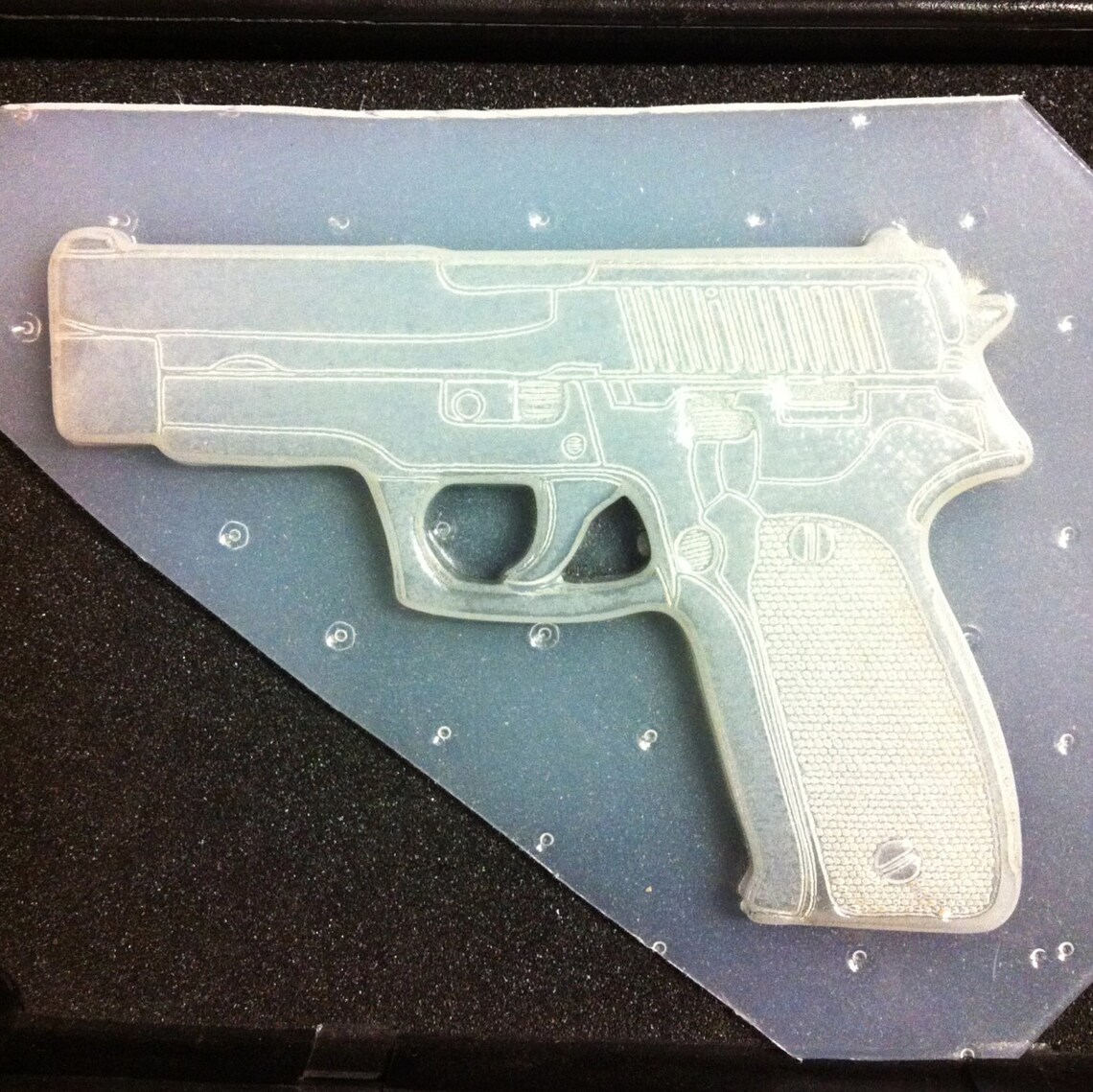 Flexible Resin Large Pistol Gun Plastic Mold Etsy