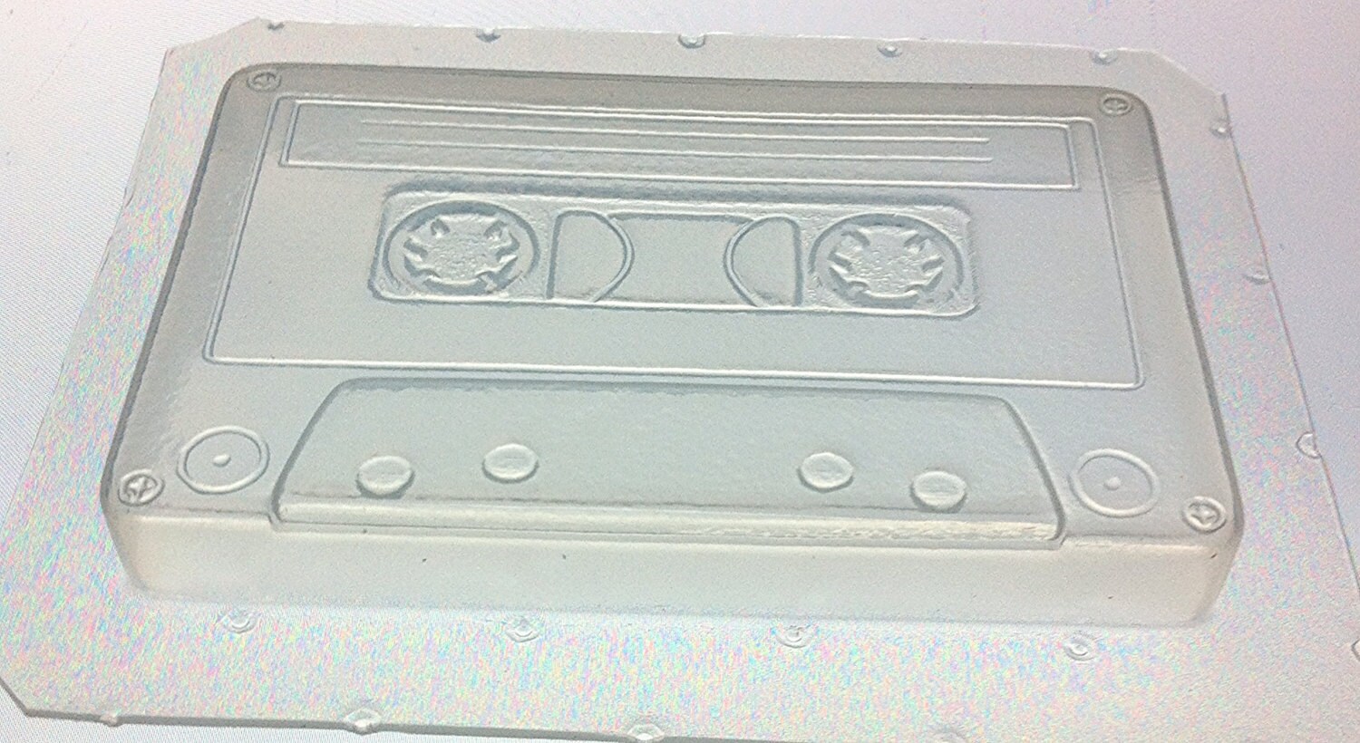 Flexible Soap Mold Custom Cassette Tape Mould 4" in Length x 1/2…